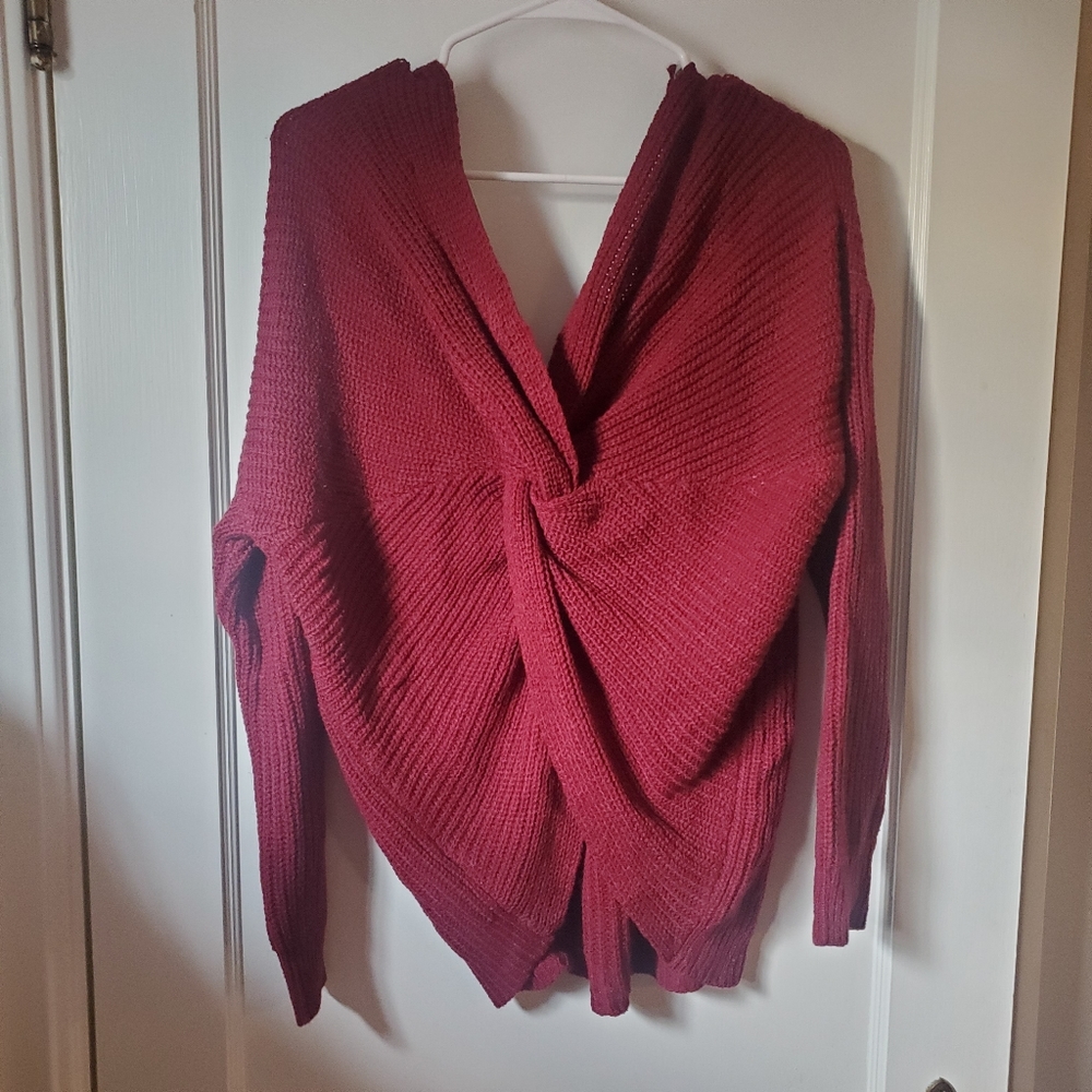 Maroon red sweater